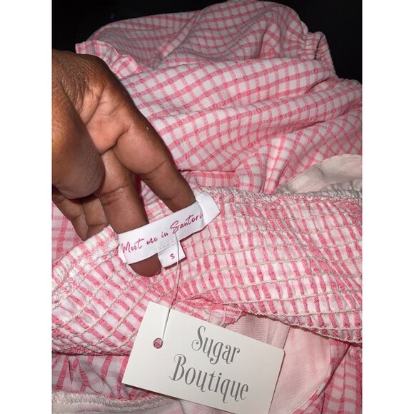 MEET ME IN SANTORINI New Pink Paradise Thera Dress size Small - Picture 6 of 14